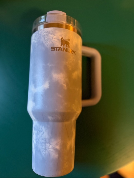 Stanley Other - Stanley Marble White (light blue cloud) Insulated Travel Mug with Handle